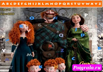 Картинка к игре Мерида, найди буквы